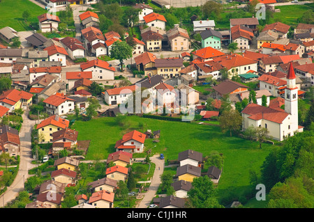 Bovec, vallée de la soca, Slovénie Banque D'Images