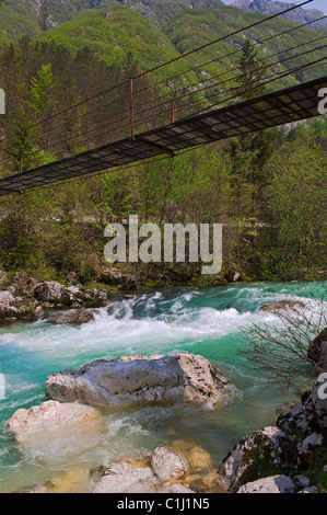 La rivière Soca, Slovénie Banque D'Images