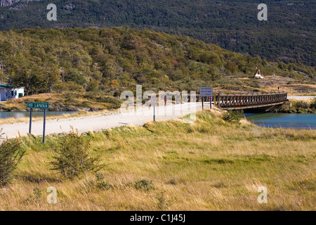 Ruta 3, parc national de Tierra del Fuego Banque D'Images
