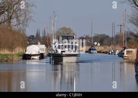 Langley Dyke, Norfolk Broads, Norfolk. Banque D'Images