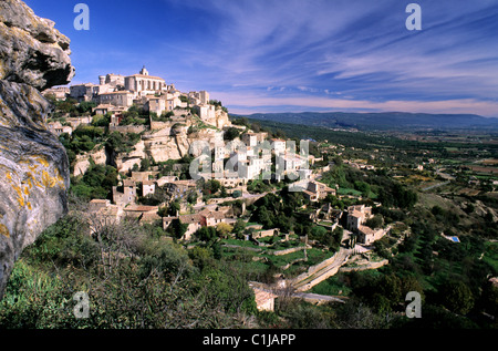 La France, Vaucluse, Luberon, Gordes, étiqueté Les Plus Beaux Villages de France (Les Plus Beaux Villages de France) Banque D'Images