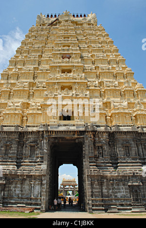 Temple Ekambareswarar, 9e siècle CE Kanchipuram , , Tamil Nadu, Inde. Banque D'Images