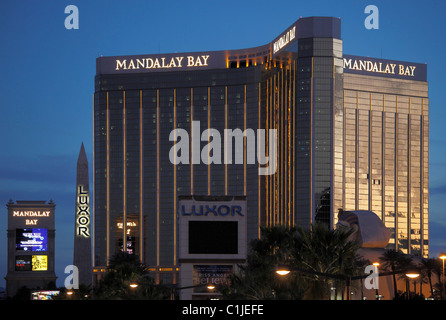 Usa, Nevada, Las Vegas, le Mandalay Bay, hôtel, casino, resort, Banque D'Images