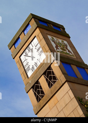 Tour de l'horloge Art déco dans le centre-ville de Derby Derbyshire, Angleterre, Royaume-Uni Banque D'Images