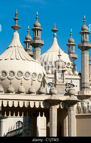 Close up detail de la Brighton Pavilion, dans la ville côtière de Brighton, Angleterre, Royaume-Uni. Banque D'Images