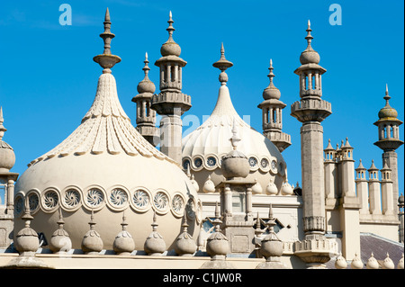 Close up detail de la Brighton Pavilion, dans la ville côtière de Brighton, Angleterre, Royaume-Uni. Banque D'Images