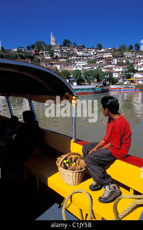 Le Mexique, l'État de Michoacan, Patzcuaro Lac, l'île de Janitzio Banque D'Images