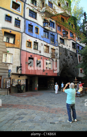 Hundertwasserhaus à Vienne Banque D'Images