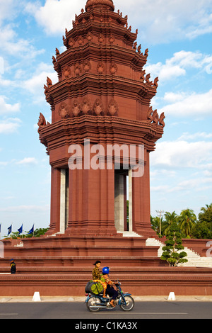 Monument de l'indépendance, Phnom Penh, Cambodge Banque D'Images