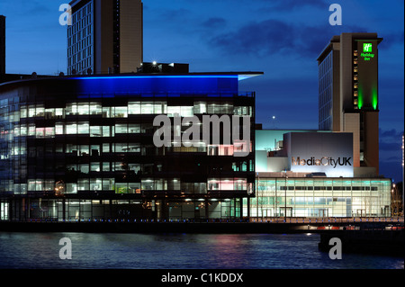 BBC Media City UK Salford Quays Banque D'Images