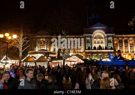 Birmingham, les marchés allemands et décorations de Noël Banque D'Images