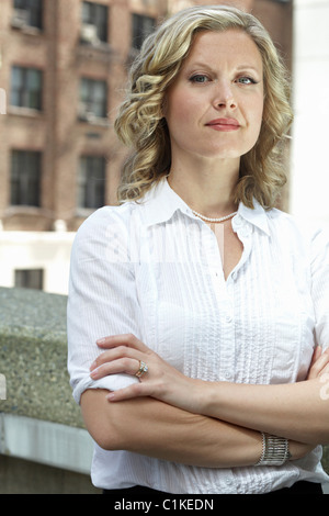 Portrait of Businesswoman, Vancouver, British Columbia, Canada Banque D'Images