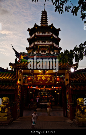 Temple Tua Pek Kong, Shanghai, Bornéo Malaisien Banque D'Images