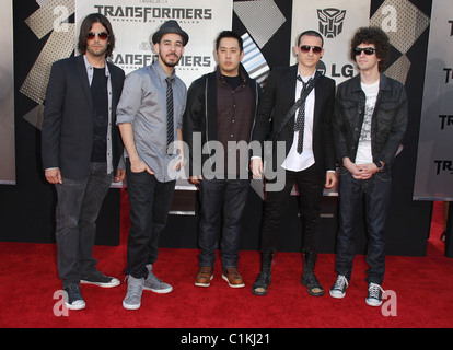 Linkin Park 2009 Los Angeles Film Festival - Premiere de 'Transformers : Revenge of the Fallen' qui a eu lieu au Mann Village Theatre - Banque D'Images