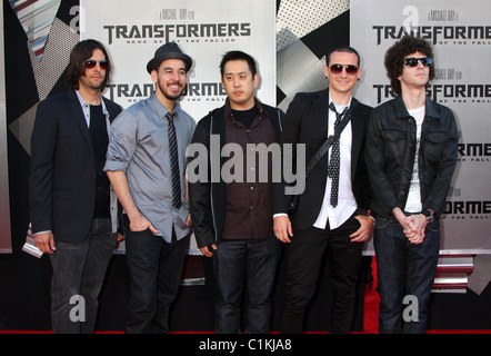 Linkin Park 2009 Los Angeles Film Festival - Premiere de 'Transformers : Revenge of the Fallen' qui a eu lieu au Mann Village Theatre - Banque D'Images