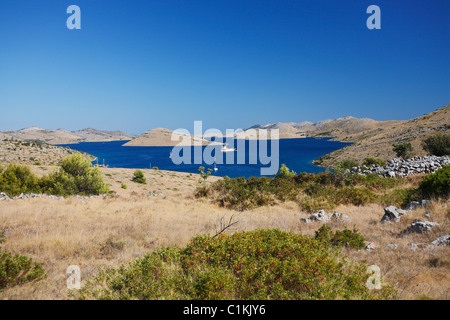 Parc national de Kornati en Croatie. Banque D'Images