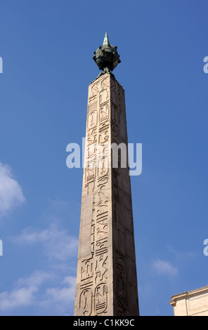 Italie, Rome, Montecitorio, obélisque égyptien, 6e siècle av. J.-C. Banque D'Images