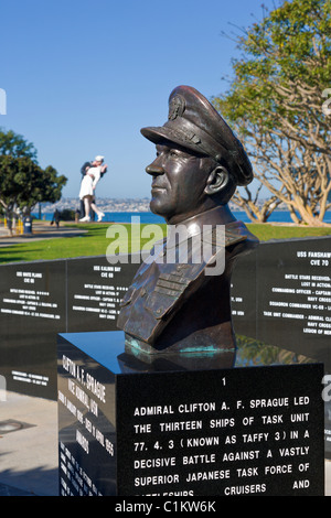 Clifton A F Sprague US Naval Monument, San Diego, California, USA Banque D'Images