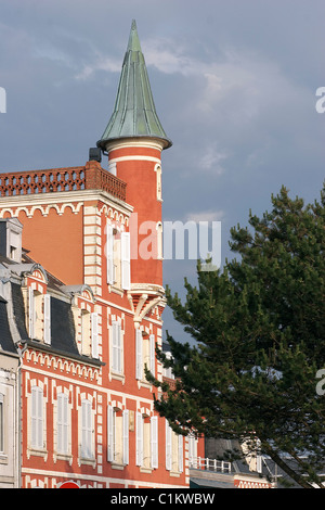 France, Picardie, Somme Maritime, Baie de Somme, Le Crotoy, l'Hôtel Les Tourelles Banque D'Images