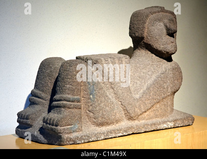 Chac Mool dieu Maya de la pluie Musée anthropologique Mexico City Banque D'Images