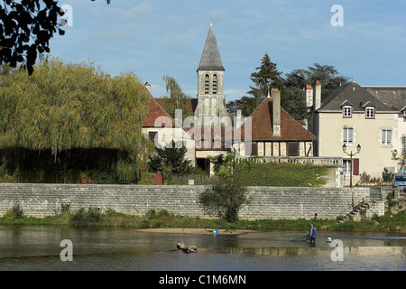 France, Indre, Berry, le parc naturel régional de la Brenne, Le Blanc Banque D'Images