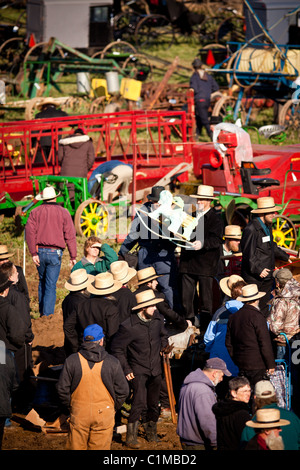 Sommaire des Amish une boue annuel Vente d'appuyer le service d'incendie à Vertou, PA. Banque D'Images