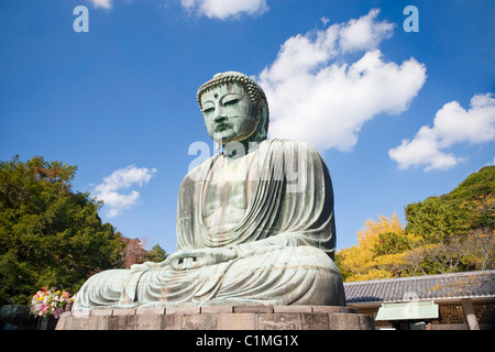 Daibutsu (Grand Bouddha) de Kamakura, Japon Banque D'Images