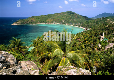 La Thaïlande, le golfe du Siam, Ko Tao Chalok Baan Kao Island, bay Banque D'Images