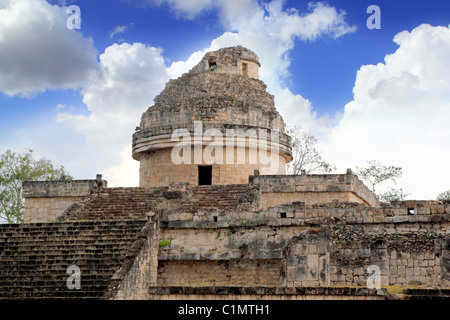 Caracol observatoire maya Chichen Itza Mexique Yucatan Banque D'Images