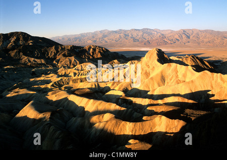 United States, California, vallée de la mort Zabriskie Point Banque D'Images