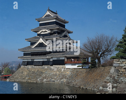 Château de Matsumoto, Matsumoto. Le Japon. Banque D'Images