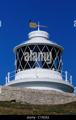 Le haut du phare d'Anvil Point, à Dorset, UK Durlston Banque D'Images