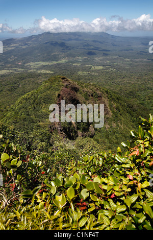 Une vue sur volcan Cacao du Volcan Rincon de la Vieja, Guanacaste, Costa Rica Banque D'Images