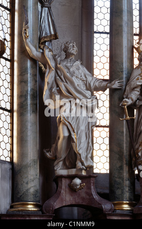 Volkach, Bartholomäus Église Stadtpfarrkirche St. Banque D'Images