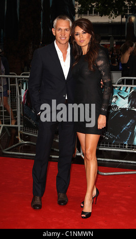 Gary Lineker et Danielle Bux Première mondiale de Harry Potter et le Prince de Sang-mêlé à l'Empire Leicester Square Cinema - Banque D'Images