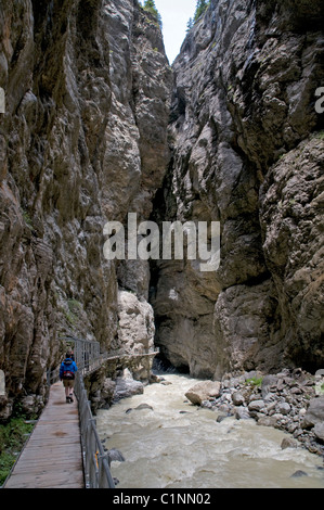 L'impressionnante gorge Gletscherschlucht près de Grindelwald Grund et Banque D'Images