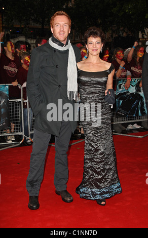 Damian Lewis avec son épouse Helen McCrory Première mondiale de Harry Potter et le Prince de Sang-mêlé à l'Empire Leicester Banque D'Images