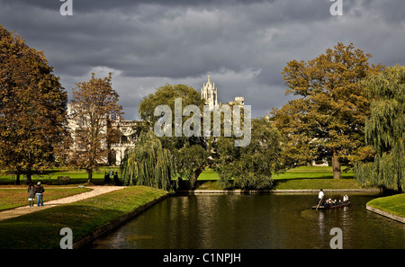 Cambridge, Saint John's College Banque D'Images