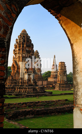 La Thaïlande, la province de Lopburi Lopburi, Wat Phra Sri Ratana Mahathat temple Banque D'Images