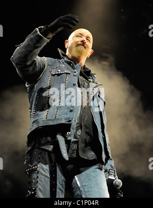 Rob Halford de Judas Priest live à l'Amphithéâtre Molson Toronto, Canada - 09.07.09 Banque D'Images