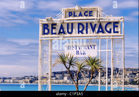 France, Alpes Maritimes, Nice, l'Hôtel Beau Rivage Beach Banque D'Images