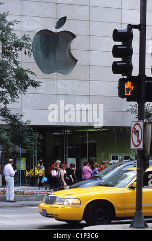 Etats Unis, New York, Chicago, l'Apple store sur North Michigan Avenue Banque D'Images