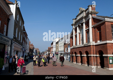 Le conseil chambre salle d'assemblée et vieux d'audience en Amérique du street Chichester Banque D'Images