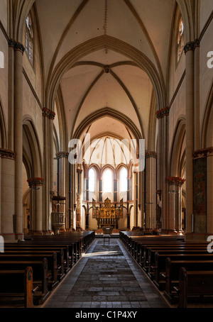 Münstermaifeld Schwanenburg, Saint Martin und St. Severus Banque D'Images