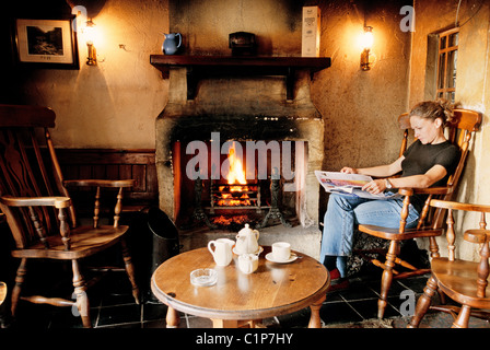 Royaume-uni, Irlande du Nord, l'Ulster, le comté d'Antrim, Bushmills, Bushmills Inn Hotel Banque D'Images