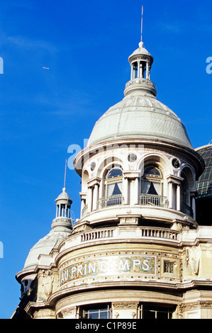 France, Paris, boulevard Haussmann, dôme du Printemps Banque D'Images