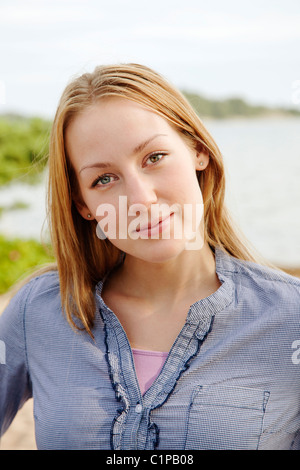 Portrait de jeune femme Banque D'Images