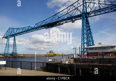 Transporter bridge, Middlesbrough, Teeside, Grande-Bretagne Banque D'Images