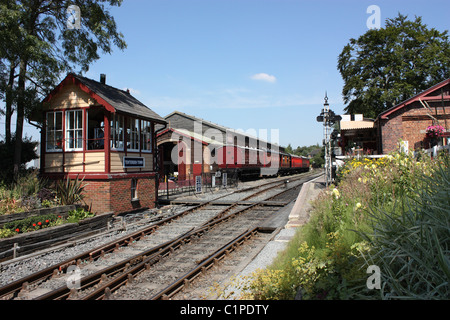 L'Angleterre, Kent, Rye, East Sussex Railway station et la voie Banque D'Images