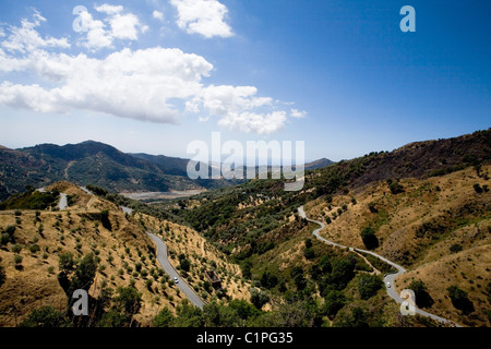 L'Italie, la Calabre, Aspromonte National Park, Valley Banque D'Images